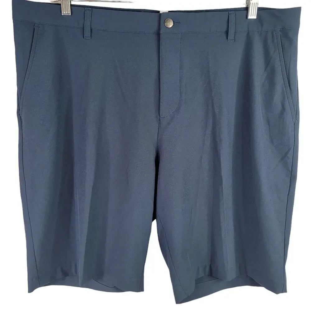 Adidas Shorts Mens 40 Dusty Blue Climalite Regular Golf Lightweight Flat Front